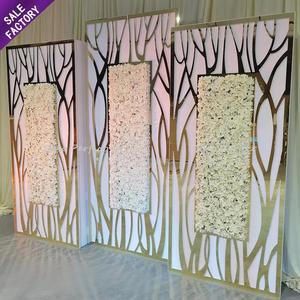Fournitures de mariage personnalisées Sino Perfect, acrylique transparent pour la décoration de mariage, panneau de fond, toile de fond, supports de fond - Product Image 1