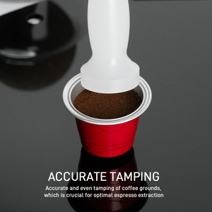 1PCS Tamper <span class=keywords><strong>double</strong></span> face <span class=keywords><strong>Nespresso</strong></span> Capsule de café originale compatible Marteau de poudre de café PP réutilisable - Product Image 6