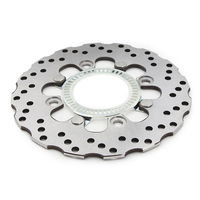 Rotor Cakram Rem Belakang Sepeda Motor 220Mm 5Mm untuk Kawasaki NINJA 650 Z650 ABS 2017-2022 ER-6F ABS 2006-2017 ER-6N ABS 2008-2016