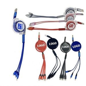 Customized Brand Logo Design 4In1 Usb <b>Charging</b> Cable 20W Usb-C <b>Plug</b> Charger Cable - Product Image 1