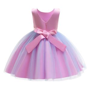 Kids Sleeveless Lace Frocks Girls Wedding Flower Princess Tutu Dresses - Product Image 5
