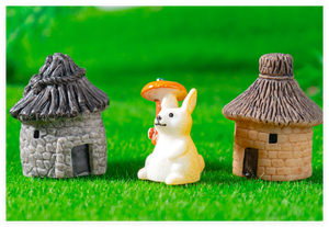 Chalet <span class=keywords><strong>de</strong></span> style ancien libellule <span class=keywords><strong>lapin</strong></span> broyeur <span class=keywords><strong>de</strong></span> <span class=keywords><strong>pierre</strong></span> Mini fée ferme maison enfants jouets cadeaux résine artisanat maison maison <span class=keywords><strong>de</strong></span> poupée décorative - Product Image 6