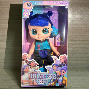 Bambola da 10 pollici K-P Demon Girl Group con occhi 5D, musica <span class=keywords><strong>e</strong></span> statuette in vinile morbido Lumi, Mira <span class=keywords><strong>e</strong></span> Zoe - Decorazione giocattolo - Product Image 3