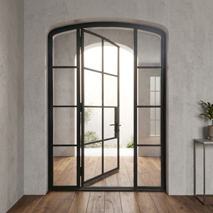<span class=keywords><strong>Porta</strong></span> a Battente Piatta in Alluminio a Taglio Termico, Standard Europeo, Impermeabile, per Esterni Villa Appartamento - Product Image 5
