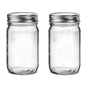Frascos de Vidrio Transparentes Redondos Personalizados con Logotipo, de 2oz, 4oz, 6oz, 8oz, 100ML, 250ML, Mini Frascos Vacíos para Velas - Product Image 1