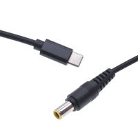 Cable de Carga Rápida USB Tipo-C PD65W 3A, Conector USB-C Macho a Enchufe de Alimentación DC5.5x2.5mm para Computadora, Router y CCTV