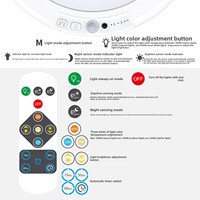 Plafonnier LED moderne minimaliste à montage en surface, rechargeable avec détecteur de mouvement pour les escaliers, les couloirs, les entrepôts, les entrées de maison