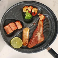 Poêle à fond plat pour petit-déjeuner, idéale pour les œufs frits, les hamburgers et la cuisson – Offre spéciale