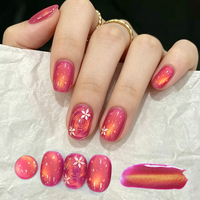 BORN PRETTY 10ml Vernis Gel Effet Œil de Chat Rose Cristal Marque Privée Tenue Longue Durée 28 Jours Vernis Gel Coloré Effet Œil de Chat pour Nail Art