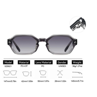 Lunettes de soleil à monture intégrale avec verres PC UV400, durables, unisexes, protection des yeux pour les sports de plein air et les voyages