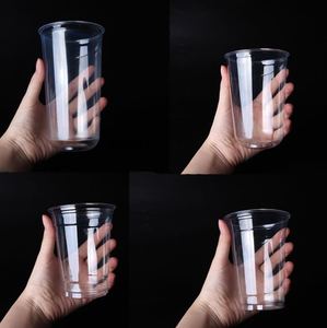 12oz 360ml clear plastic cups with logo/vasos desechables