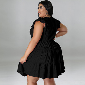 BH1024 abiti da donna senza maniche estivi alla <span class=keywords><strong>moda</strong></span> <span class=keywords><strong>taglie</strong></span> forti a Line Swing - Product Image 3