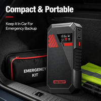 Peak 1000A LiFePO4 Paket Booster Baterai 12V Alat Darurat Starter Mobil Portabel 3-in-1 Multifungsi