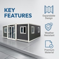 Maison préfabriquée extensible de haute qualité de 20 pieds, en conteneur, pour habitation