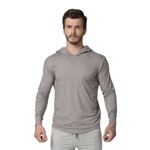 100% Merino Wool <strong>Hoodie</strong> for Men's Sports Light Weight <strong>Thin</strong> Autumn Sports <strong>Hoodie</strong> with Silk Screen Printing - Product Image 1