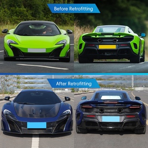 2015-2018 Car modification upgrade front bumper <b>engine</b> <b>hood</b> fender mudguard carbon fiber rear bumper body kit for McLaren 650LT - Product Image 2
