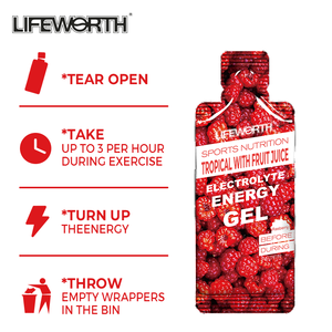 Géis Energéticos de Nutrição Esportiva LIFEWORTH Isotônicos Combustível Rápido para Ciclismo e Corrida Pacotes de Carboidratos Rápidos e Eletrólitos - Product Image 3
