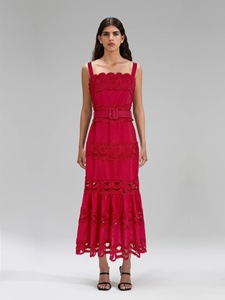 Vestido largo de verano estilo francés con aberturas, corte sirena, cintura ajustada y cuello halter - Product Image 6