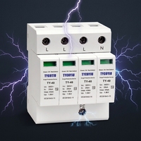 Dispositif de protection contre les surtensions TYCOTIU TY-40 385 4P AC 40KA, type T2, classe II, classe C, équipement électronique industriel, plastique, Zhejiang
