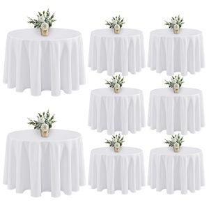 <span class=keywords><strong>Mantel</strong></span> Redondo Tejido 100% Poliéster Ecológico <span class=keywords><strong>Antimanchas</strong></span> y Antiarrugas para Mesa de Comedor, Cocina, Fiestas y Bodas - Product Image 1
