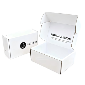 Boîte d'expédition avec logo personnalisé boîtes pliables d'emballage en papier pour gâteau alimentaire beignet biscuit pain pâtisserie - Product Image 1