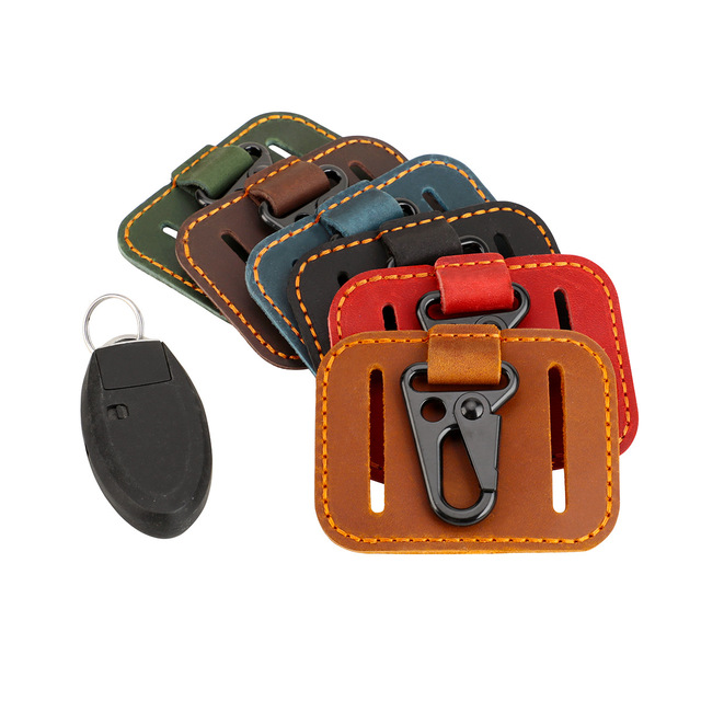 Belt Key Holder Genuine Leather Key Chain For Belt Vintage Keychain Organizer