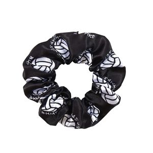 Caliente satén fútbol baloncesto grande Scrunchie Softball Rugby impreso Scrunchies mujeres pelo Scrunchies al por mayor - Product Image 6