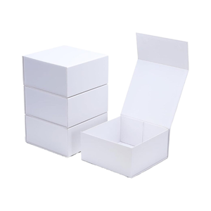 शादी के लिए सफेद चुंबकीय बंद उपहार बक्से दुल्हन दुल्हन के लिए उपहार बॉक्स - Product Image 1