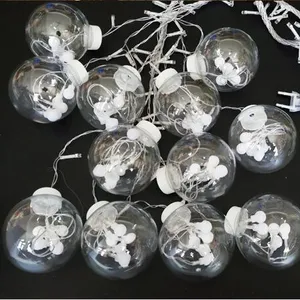LED curtain string copper wire votive ball small orb bulb bulb filled with stars festive decorative lights