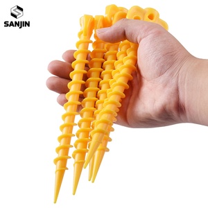 Piquets de tente à visser <span class=keywords><strong>pour</strong></span> le camping en extérieur, clous de sol <span class=keywords><strong>pour</strong></span> la randonnée, accessoires de tente coupe-vent - Product Image 5