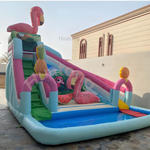 Tobogán Inflable Comercial de PVC con Forma de Flamenco, Castillo Hinchable Combinado para Niños, Piscina Inflable con Tobogán - Product Image 6