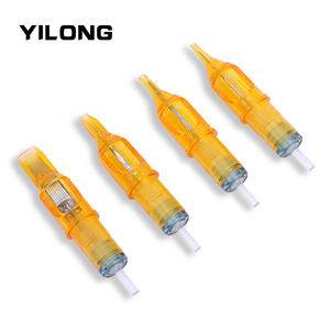 20pcs/kotak Jarum Cartridge Tato YELLOW <span class=keywords><strong>DRAGONFLY</strong></span> 3RL 5RL Flat Grosir Pabrik OEM/ODM logo Sekali Pakai untuk Seni Tubuh Tato - Product Image 3