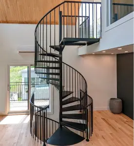 Прима североамериканский дизайн атмосферостойкая внешняя лестница комнатная стальная рама лестница
