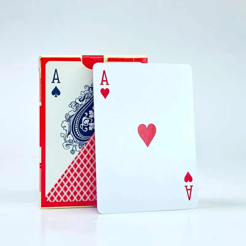 Custom Print Logo Poker Speelkaarten Spelen Casino Game Card Deck Fabriek Prints Luxe Plastic Pokerkaarten