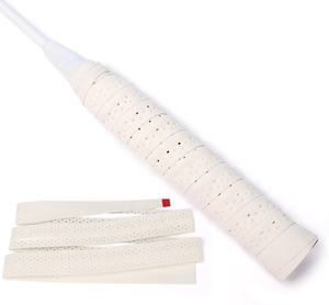 Empuñadura de raqueta de bádminton personalizada, mango protector desechable, instalación conveniente, protege las lesiones de las manos, cintas de agarre de cuero PU - Product Image 3