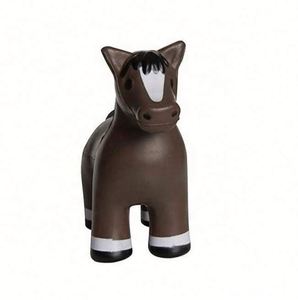 Jouet en peluche personnalisé avec logo promotionnel, modèle de cheval, balle anti-stress en PU à presser - Product Image 2