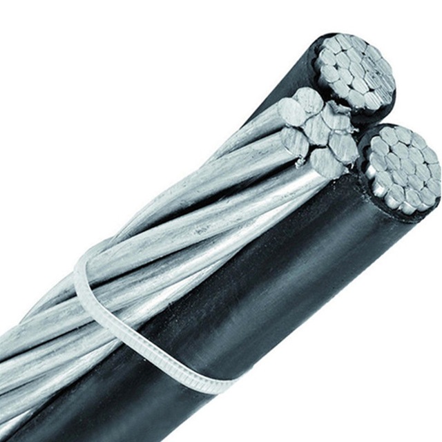 Aluminium Conductor Xlpe Overhead Insulated ABC Cable AAC AAAC Triplex 2 1/0 2/0 3/0 4/0 Clam Cable Triplex Service Wire 600V