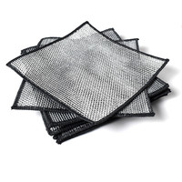 Chiffon à vaisselle argenté chaud torchon sans huile fil d'acier torchon comptoir de cuisine laver la vaisselle pot de lavage au lieu de fil d'acier