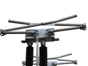 Interrupteur sectionneur monocolonne à double bras GW6A, 3 pôles, équipement de distribution d'énergie à liaison électrique - Product Image 4