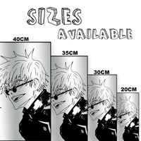Plus de 100 designs, forme personnalisée, Hunter X Hunter Gaara, anime, miroir en PVC, décoration murale, dessin animé, fait main