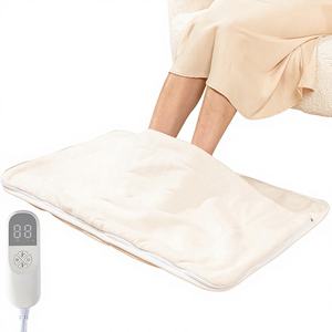 Fast Heating Electric Foot Warmer Mat 120V US UK EU <b>Plug</b> 10 Heat Setting Foot Warmer for Office Home Use - Product Image 1