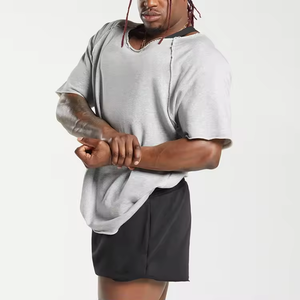 <span class=keywords><strong>Camiseta</strong></span> de gran tamaño con estampado personalizado para hombre, <span class=keywords><strong>camiseta</strong></span> de manga raglán para culturismo, <span class=keywords><strong>Camiseta</strong></span> de algodón lisa en blanco de secado rápido - Product Image 2