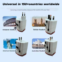 Adaptateur de Voyage Universel 2026 en Promotion avec Double Port USB et Double Adaptateur Prise UK EU US AU – Chargeur de Voyage