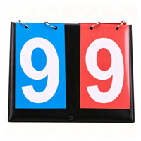 Papan Skor Manual Lipat PVC 2-Digit Portabel untuk Pertandingan Olahraga Meja