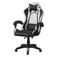 Chaise de jeu ergonomique réglable en hauteur, à prix direct usine, avec support lombaire, pivotant à 360 degrés, inclinable, en cuir