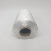 Hilo de Coser de Poliéster 1kg/rollo, Hilo para Bordar, Hilo para Puntada Invisible, 75D/2, Color Blanco