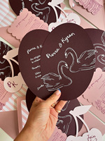 [Personnalisé uniquement] Impression couleur, formes créatives, signets mignons, enveloppes rouges, cartes-cadeaux, cartes postales, manuels d'instructions de rappel