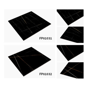 Azulejos de Piso de Granito Negro Dorado con Textura de Mármol Negro Dorado para Baños y Bordes - Product Image 4