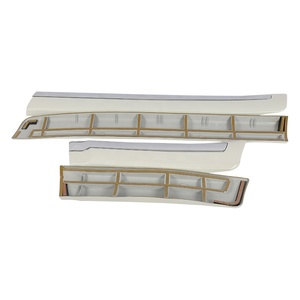 Bandes de moulage argentées garniture latérale moulure de porte latérale chromée bande de grattage de porte décorative pour <span class=keywords><strong>Toyoyta</strong></span> Land Cruiser - Product Image 5