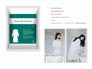 Bata Desechable Transpirable y Agradable al Tacto, Resistente al Agua, Portátil, para Huéspedes de Hotel, Viajes, Spa, Salón de Belleza - Product Image 1